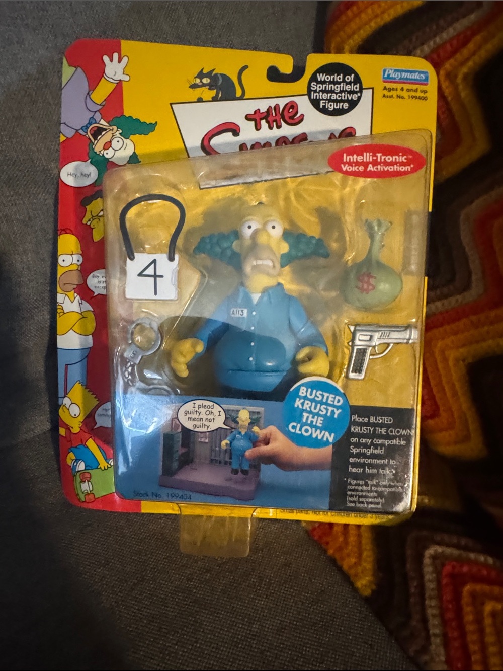 VINTAGE 2002 Simpsons Busted Krusty The Clown - MINT & UNOPENED -
